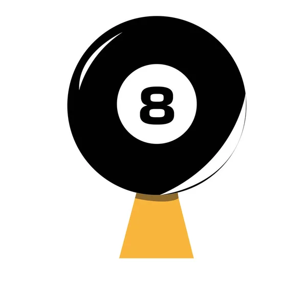 Icône Vectorielle Logo Billard Symbole Badge Billard — Image vectorielle