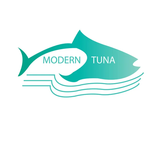 Fish Water Plantilla Vectorial Diseño Logotipo Seafood Restaurante Tienda Tienda — Vector de stock
