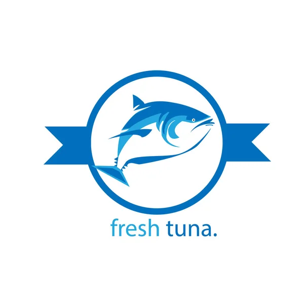 Ilustración Creativa Peces Modernos Diseño Del Logotipo Del Agua Plantilla — Vector de stock