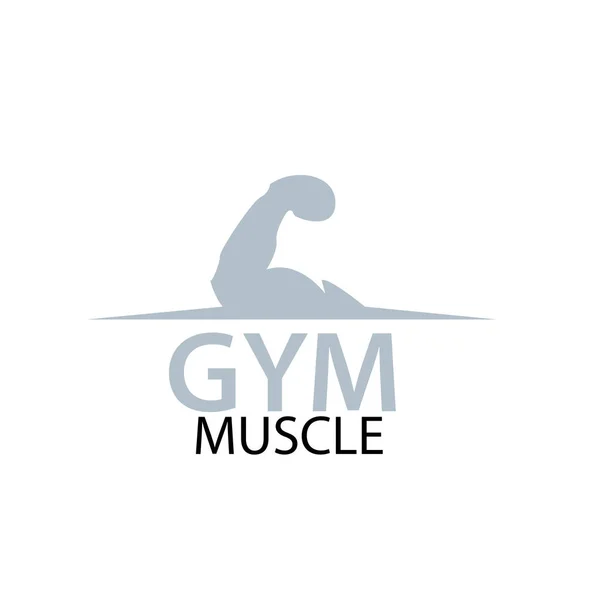 Manos Musculares Para Logotipo Fitness Gimnasio Logo Gimnasio Amor Símbolo — Archivo Imágenes Vectoriales