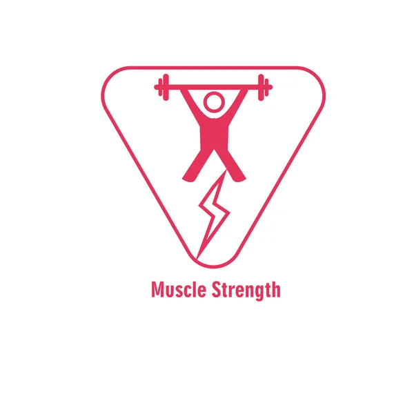 Logo Klubu Fitness Ilustracja Wektor Hantli — Wektor stockowy
