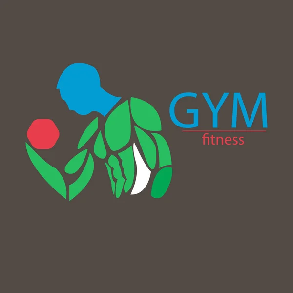 Mãos Musculares Para Logotipo Fitness Ginásio Logotipo Ginásio Amor Símbolo —  Vetores de Stock