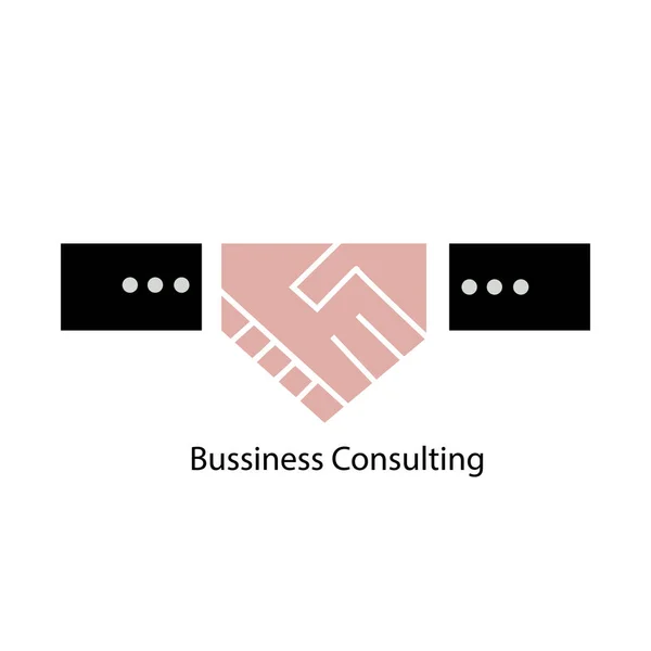 Логотип Бизнес Концепции Вектор Консалтинга — стоковый вектор