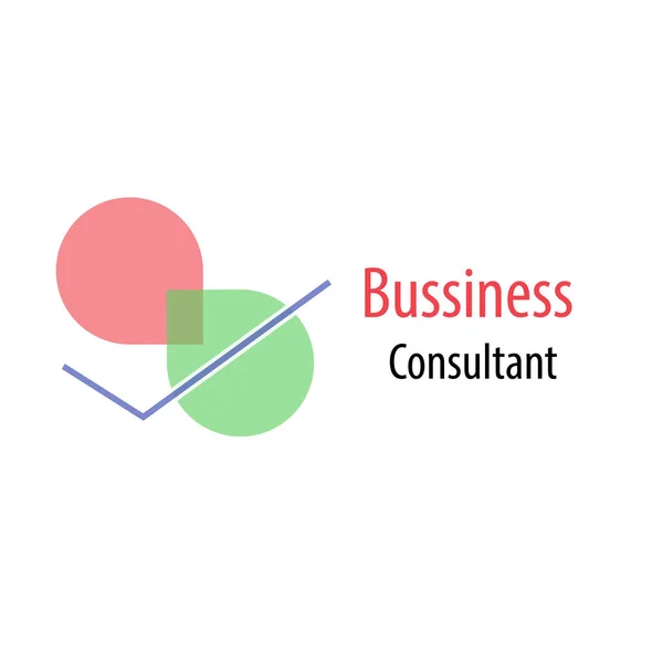 Logo Koncepcji Biznesu Konsulting Wektor Ilustracji — Wektor stockowy
