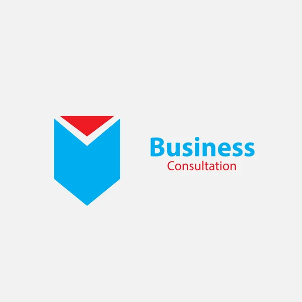 Логотип Бизнес Концепции Вектор Консалтинга — стоковый вектор