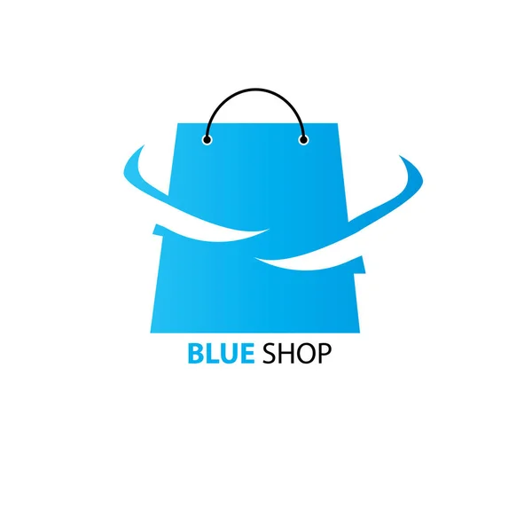 Logo Las Tiendas Online Bolso Mano Ciudad Moda Bolsa Compras — Vector de stock