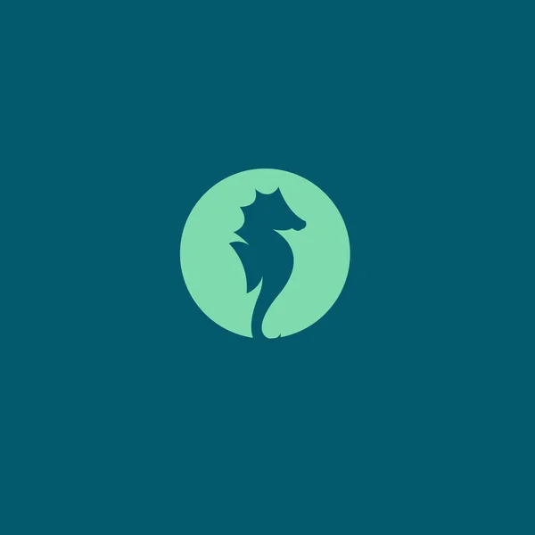 Αφηρημένη Εικόνα Λογότυπο Ιππόκαμπος Λογότυπο Θαλάσσιου Ίππου Για Την Εταιρεία — Διανυσματικό Αρχείο