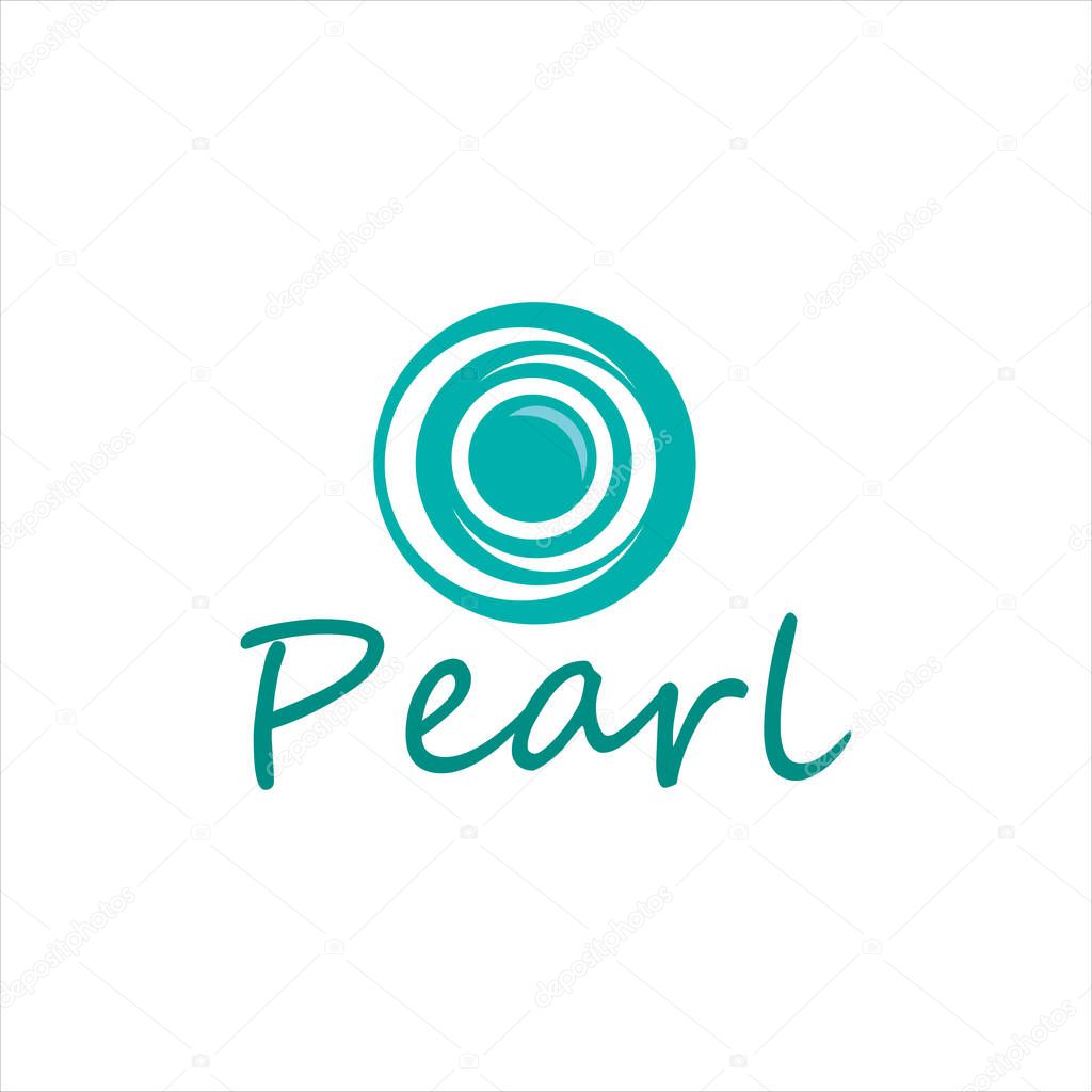 Luxury Pearl Shell Jewelry logo design template. Creative jawelry logo design inspiration.