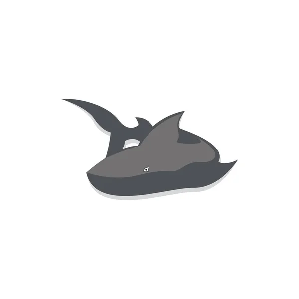 Shark Logo Vector Illustration Black Shark Logo Icon — ストックベクタ