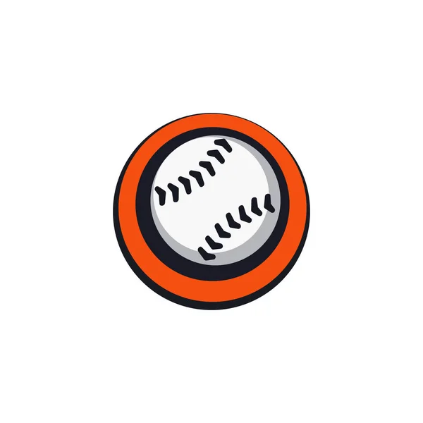 Baseball Klub Logó Baseball Csapat Logó Vektor Illusztráció Baseball Jelvény — Stock Vector