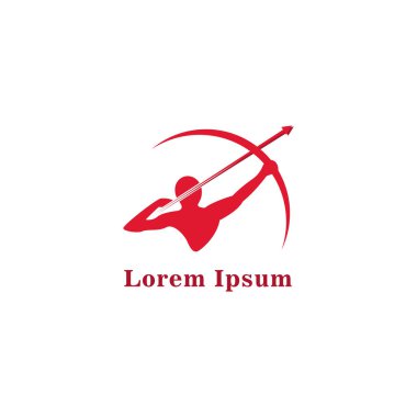 Okçuluk Logosu Tasarım Şablonu