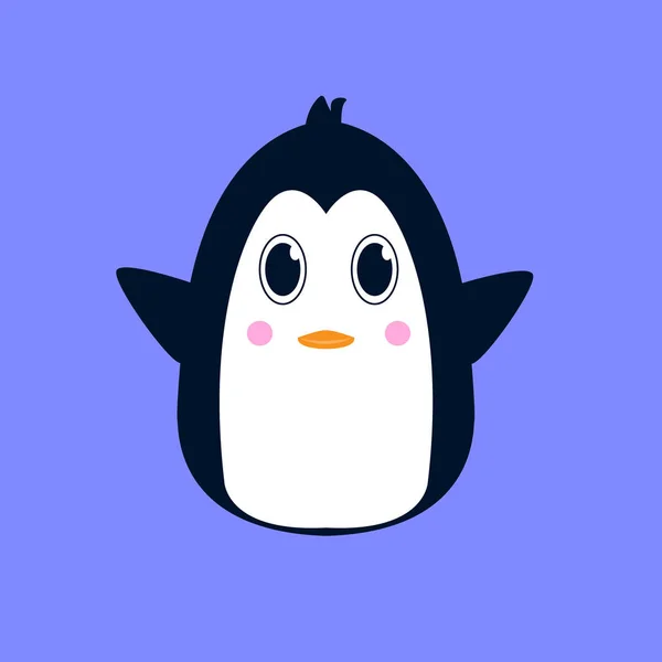 Modello Disegno Vettoriale Logo Pinguino Icona Simbolo Pinguino — Vettoriale Stock