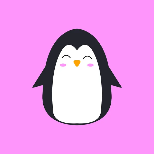 Modello Disegno Vettoriale Logo Pinguino Icona Simbolo Pinguino — Vettoriale Stock