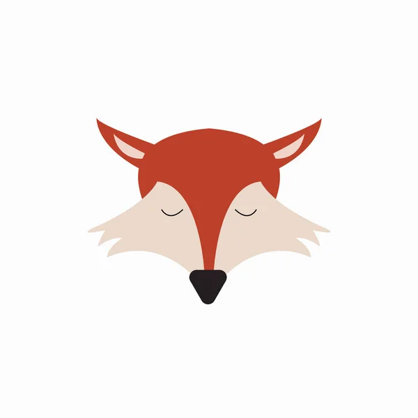 Fox Head Vectror Illustration Fox Head Mascot Icon — Stock Vector