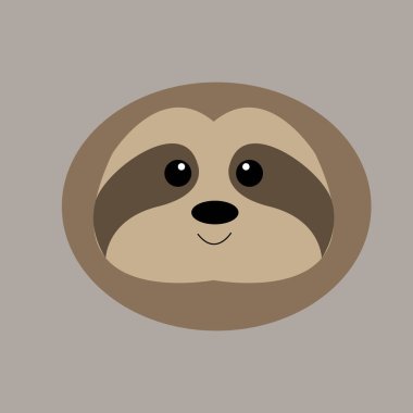 Tembel surat vektör tasarımı. Tembel başlı logo simgesi.