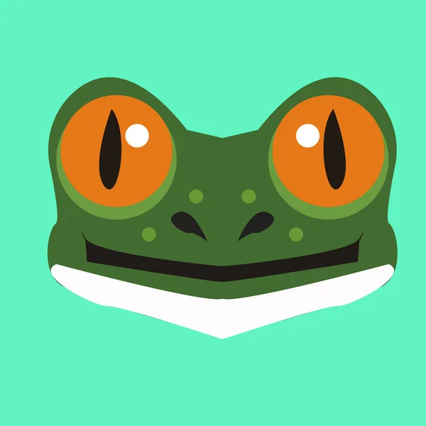 Niedlichen Frosch Cartoon Illustration Vektor — Stockvektor