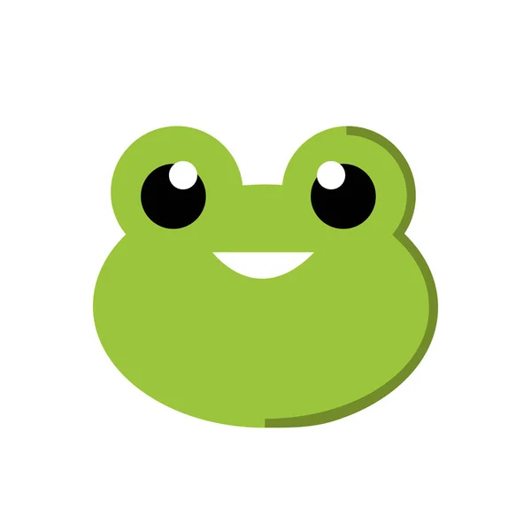 Cute Frog Cartoon Illustration Vector — Stock Vector