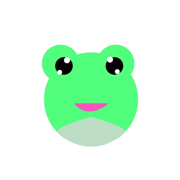 Cute Frog Cartoon Illustration Vector — Stock Vector