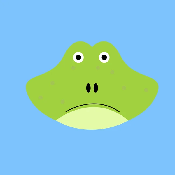 Cute Frog Cartoon Illustration Vector — Stock Vector