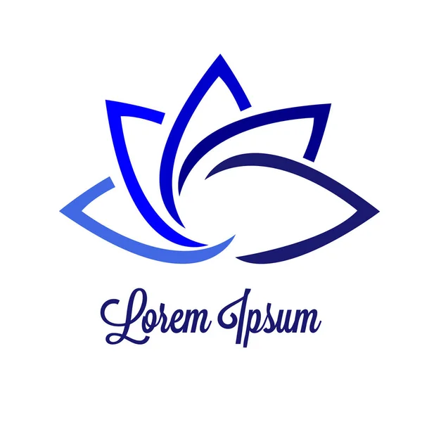 Modèle Conception Logo Fleur Lotus Moderne Icône Symbole Lotus — Image vectorielle