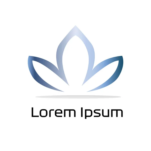Nowoczesny Wzór Projektu Logo Kwiat Lotosu Ikona Symbolu Lotosu — Wektor stockowy