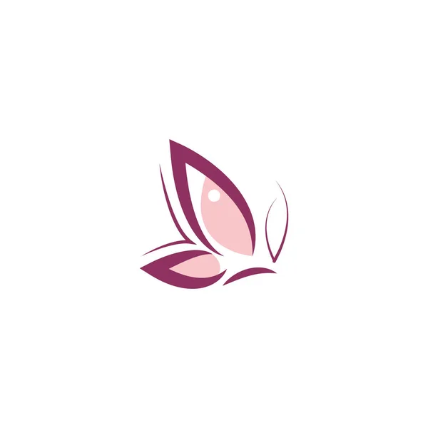 Soyut Kelebek Logosu Tasarımı Kelebek Vektör Illüstrasyonu Sembol Simgesi — Stok Vektör