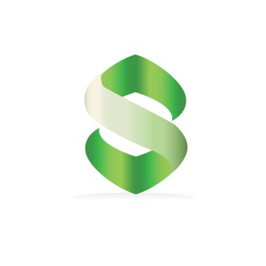 S logo vektör illüstrasyonu. S harfi simgesi simgesi.