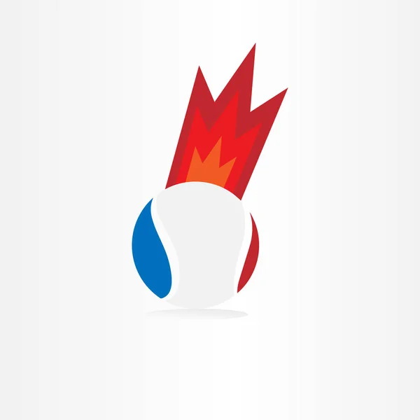 Rápida Bola Tênis Logotipo Vetor Ilustração Ícone Símbolo Tênis —  Vetores de Stock