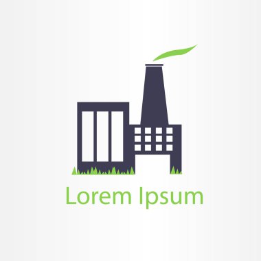 factory logo vector illustration. bussiness logo, factory symbol icon.