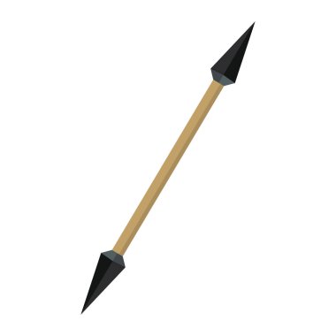 Anime silahı logo vektör çizimi. Kılıç, kılıç, kunai, ok logosu tasarım şablonu. kılıç logosu