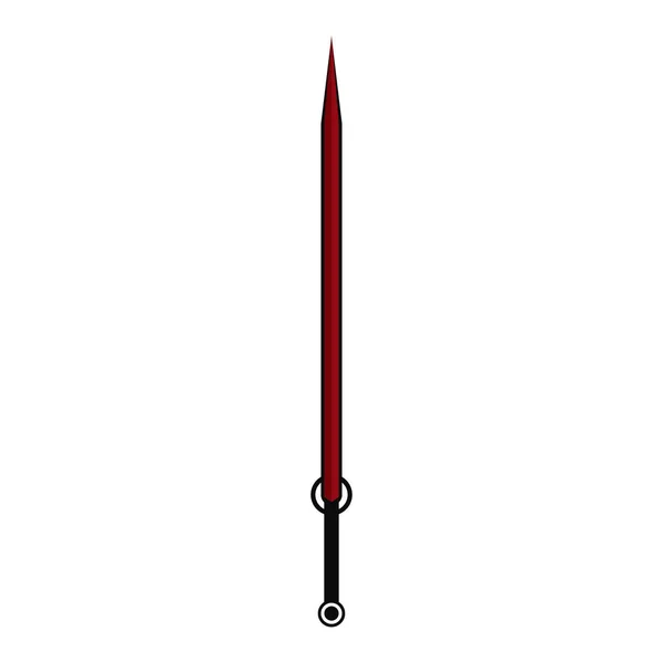 Anime Sword Designs Espada Metálica Espadas Rectas Europeas Espada Asiática — Vector de stock