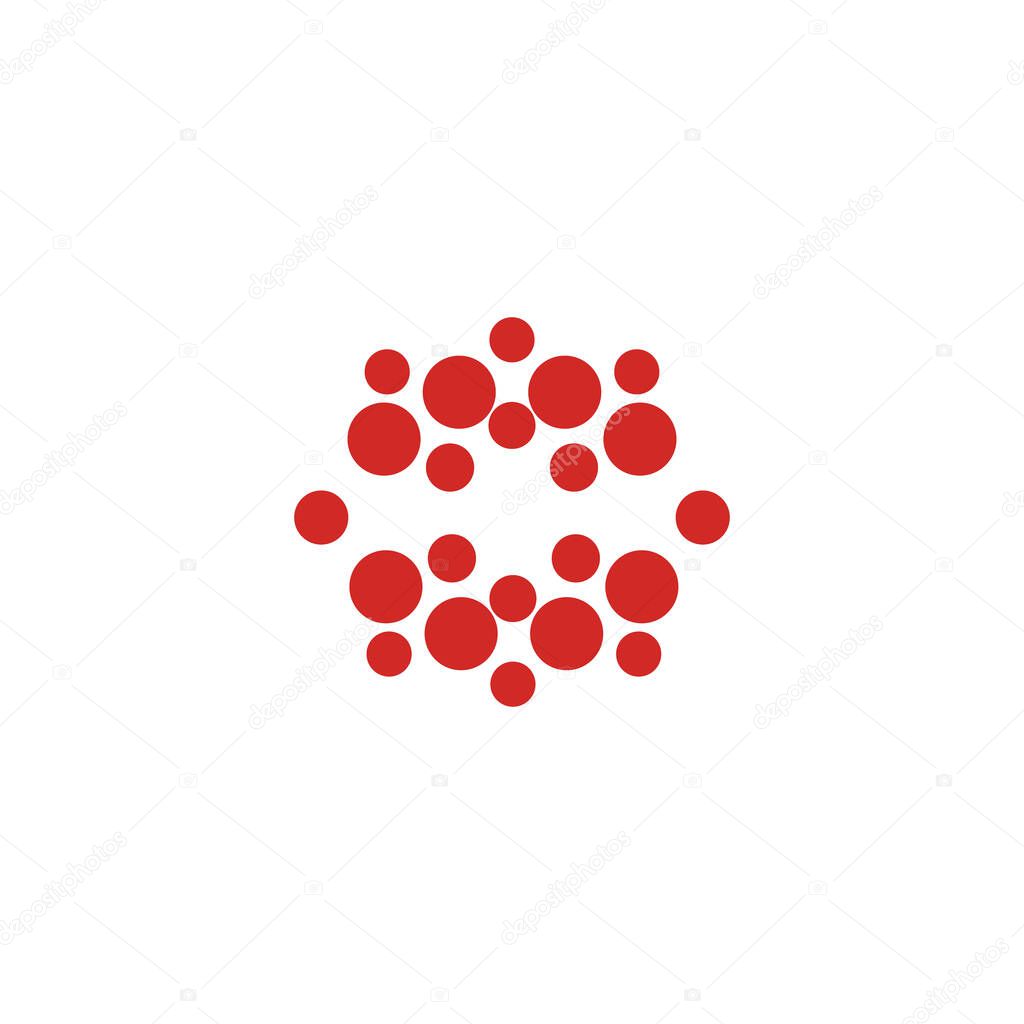 Bacteria vector icon. microorganisme disease causing illustration symbol. corona virus logo vector.