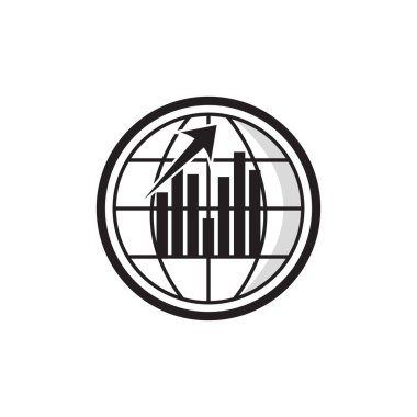 Borsa yatırım ticaretinin iş mumu grafiği. Basit grafik çizelgesi vektör tasarımı.