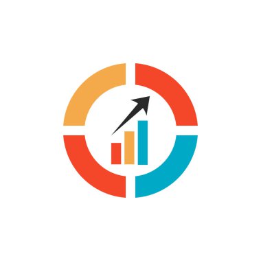 Borsa yatırım ticaretinin iş mumu grafiği. Basit grafik çizelgesi vektör tasarımı.
