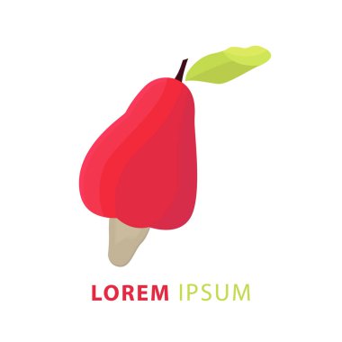 Ceviz logo vektörü. Simge ayarlandı. Sağlıklı yiyecekler. Beyaz arkaplanda yaprakları olan kaju fıstıkları.