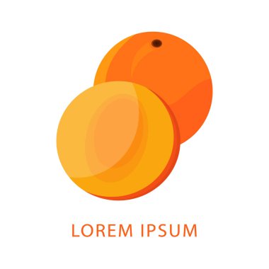 Meyve hurmasının vektör çizimi. İzole meyve hurması konsepti. hurma Logosu.