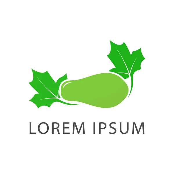 Projekt Logo Owoców Papai Ilustracja Wektora Ikona Papai — Wektor stockowy