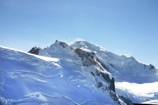 View of the Alps from Aiguille du Midi in autumn