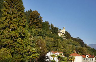  Baveno, Lago Maggiore kıyı kasaba mimari detay