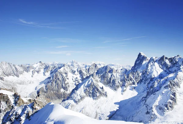 Franska Alperna bergen i höst Stockbild