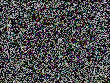 Arkaplan dokusu: çok renkli küçük hücreler. Kaotik bileşiklerin soyut yapısı.