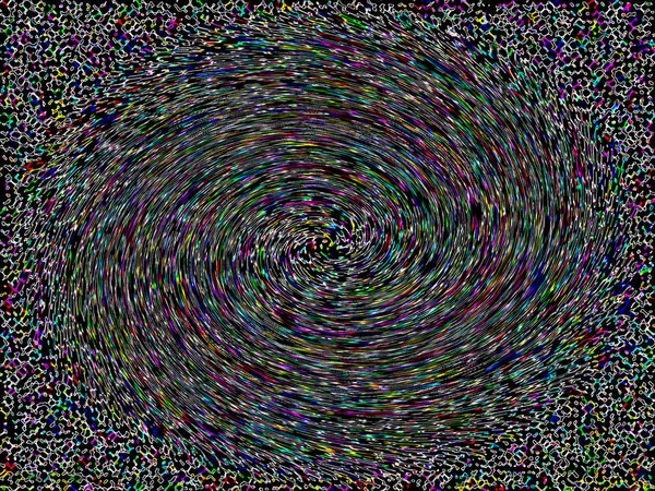 Textura de fondo: círculos espirales de pintura. Las rayas abstractas del nudo circular, sobre el fondo blanco. Concepto: ciclo — Foto de Stock