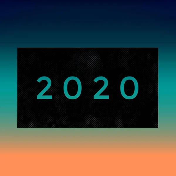 Boldog új évet 2020-ban. Szimbólum szám 2020 a színes hátter.2020 kézzel írott betűk díszített realisztikus 3d.Concept design boldog új évet, karácsonyi ünnepek. — Stock Fotó