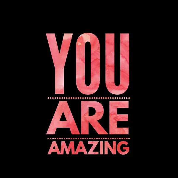 You are amazing. Inspirational Quote.Best motivational quotes and sayings about life,wisdom,positive,Uplifting,empowering,success,Motivation. — 스톡 사진