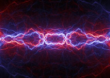 Ateş ve buz soyut yıldırım