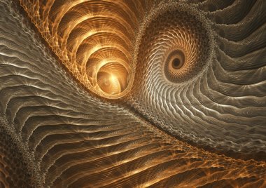 Altın fraktal tasarım