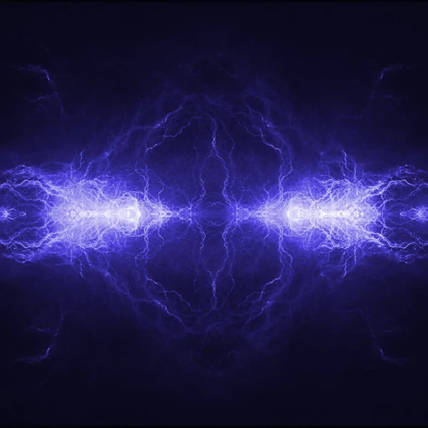 Синяя электрическая молния — стоковое фото