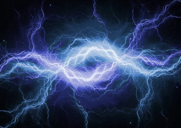 Blue abstract lightning — Stock Photo, Image