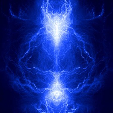 soyut mavi fırtına