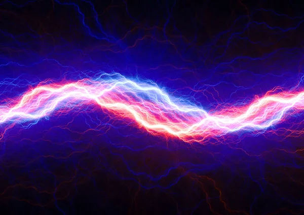 Red and blue electric lighting — Stock Photo, Image